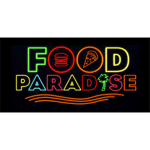 Food Paradise logo with no background